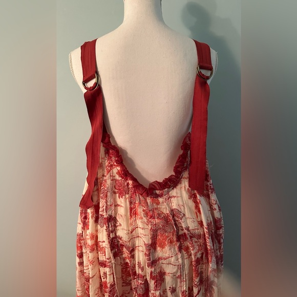 Free People Jungle Toille Maxi Dress in Tea Large NWT - Picture 12 of 14